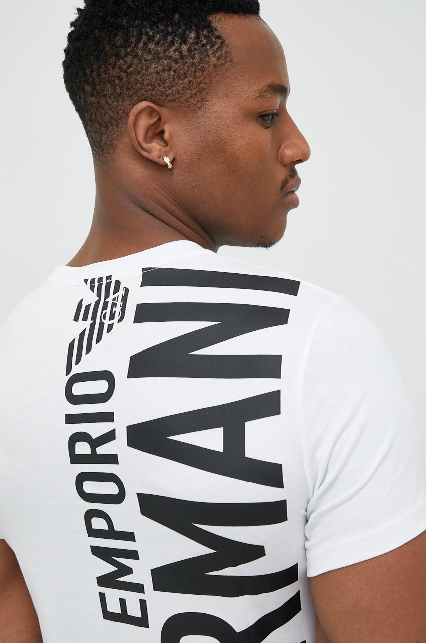 

Бавовняна футболка Emporio Armani Underwear колір білий однотонний