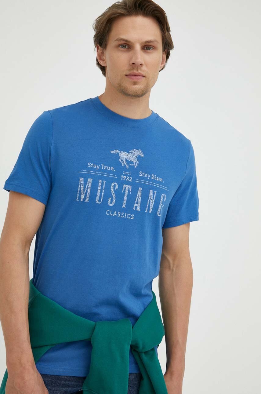 

Бавовняна футболка Mustang з принтом