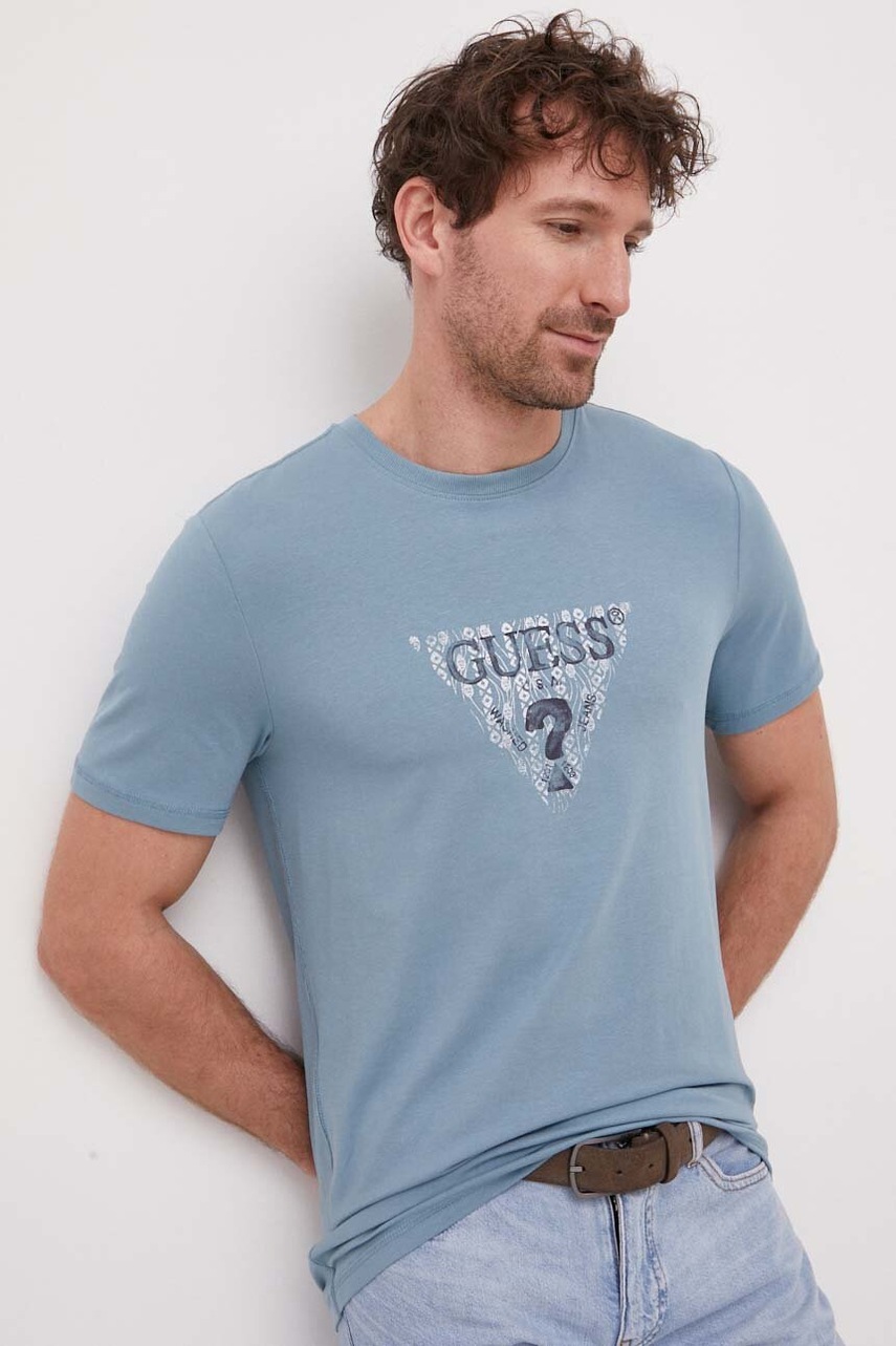 

Футболка Guess чоловічий з принтом