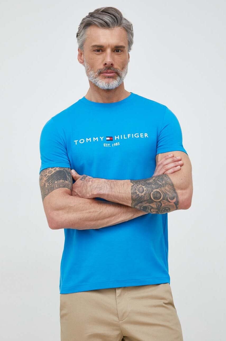 

Хлопковая футболка Tommy Hilfiger узорный