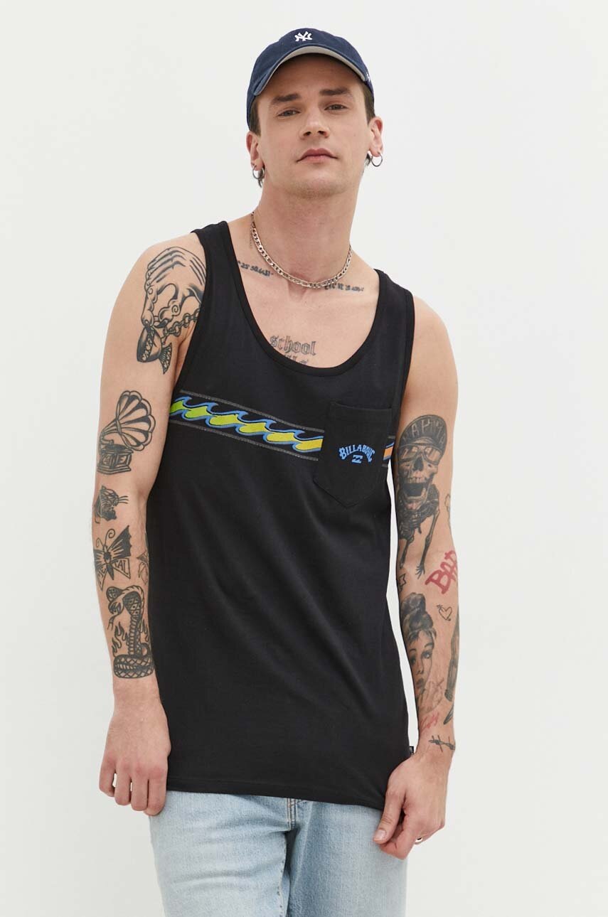 

Бавовняна футболка Billabong колір чорний