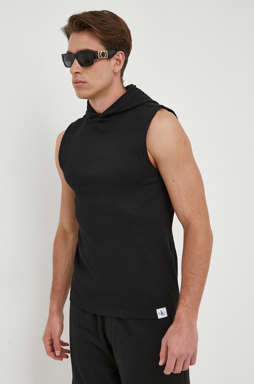 

Тениска Calvin Klein Jeans в черно, Черен