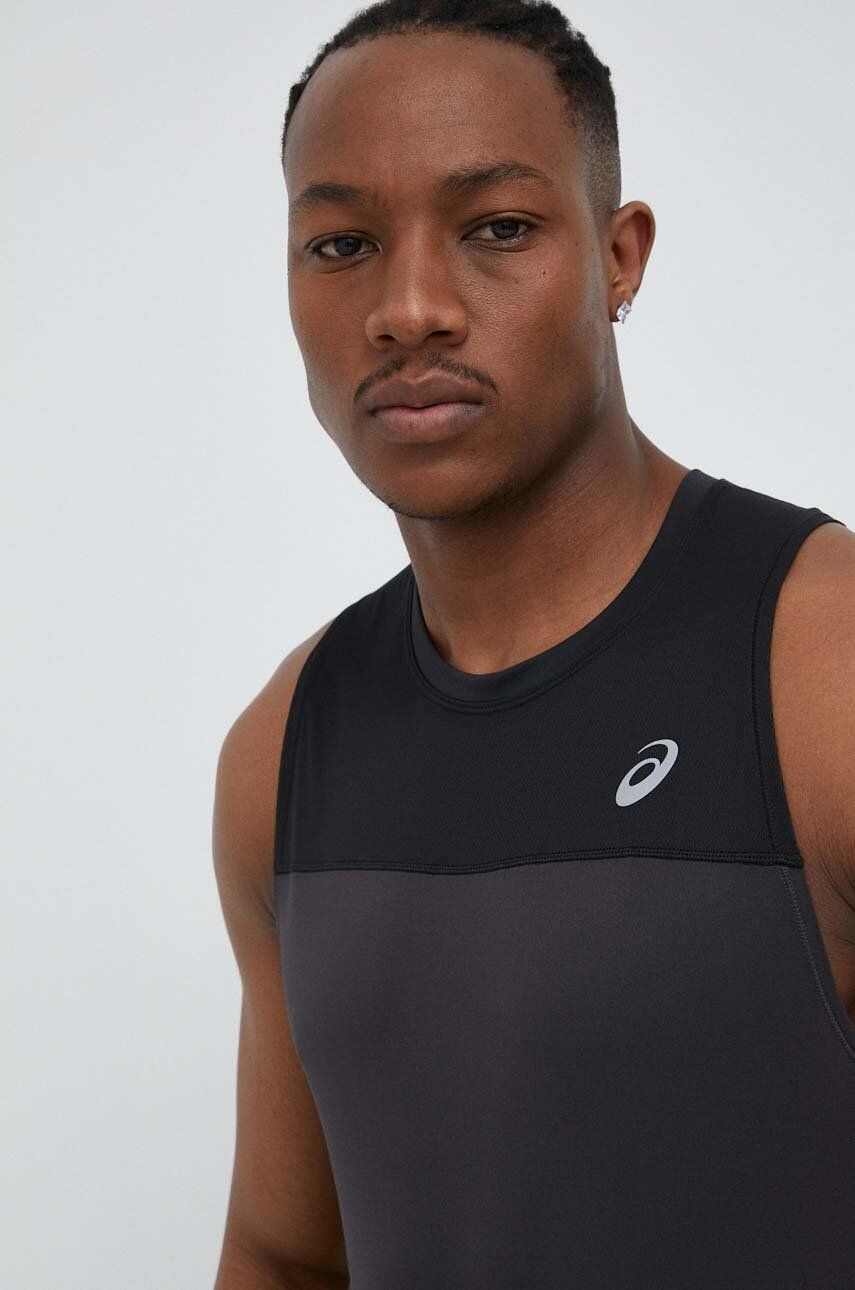 Běžecké tričko Asics Race Singlet černá barva - černá -  100 % Recyklovaný polyester