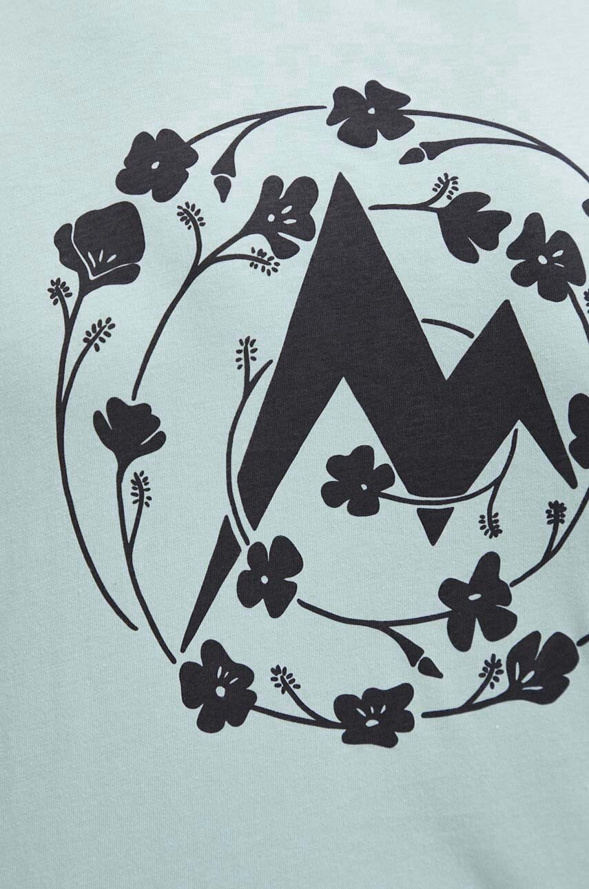 Βαμβακερό μπλουζάκι Marmot χρώμα: τιρκουάζ φωτογραφία