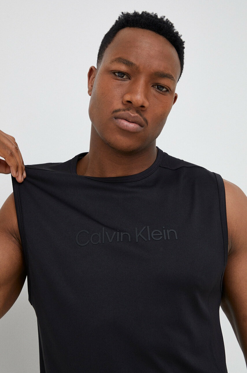 

Тениска за трениране Calvin Klein Performance Essentials в черно, Черен