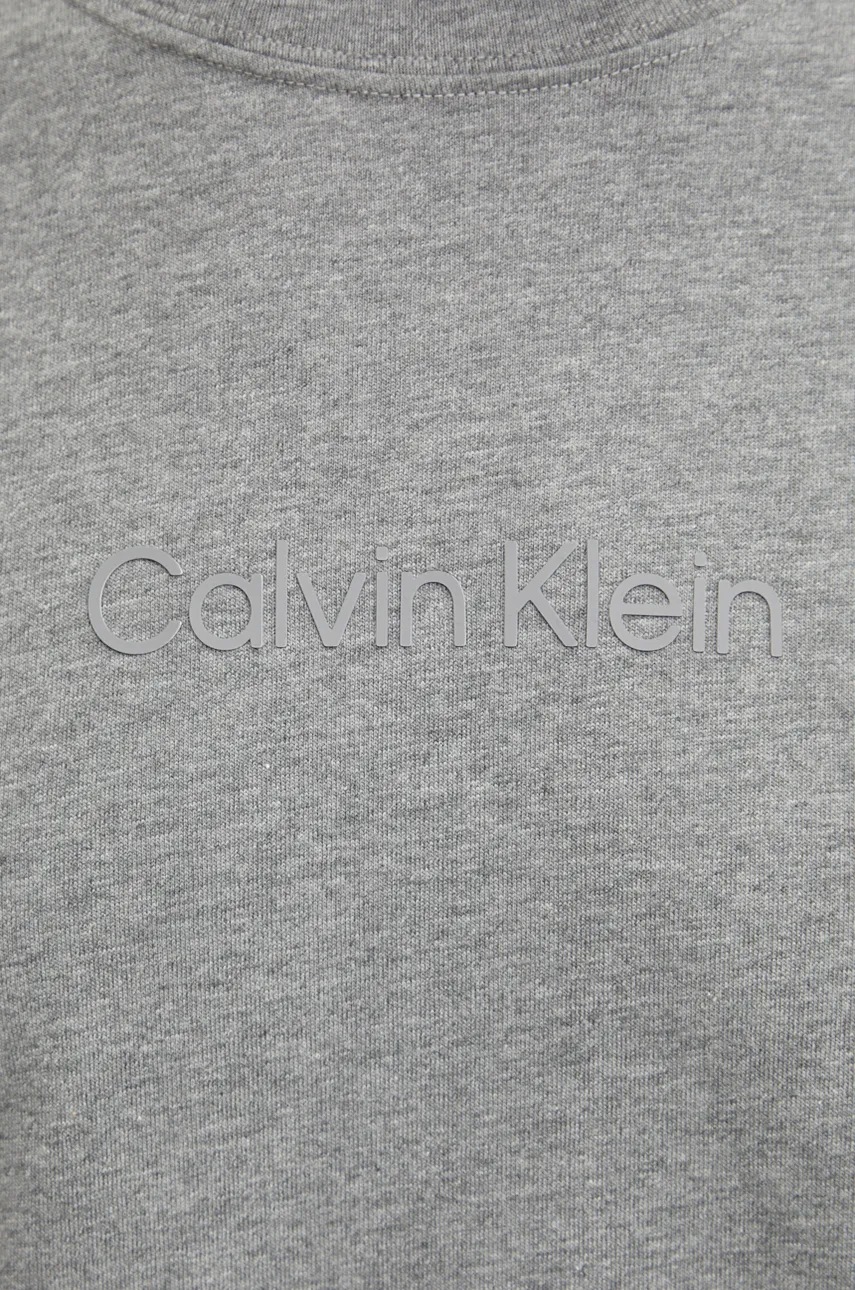 Μπλουζάκι Calvin Klein Performance χρώμα: γκρι φωτογραφία
