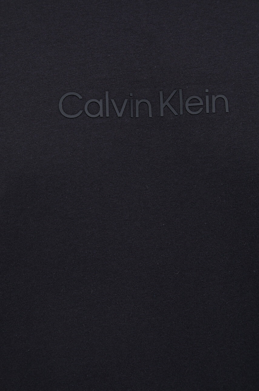 Футболка Calvin Klein Performance чоловічий колір чорний меланж 