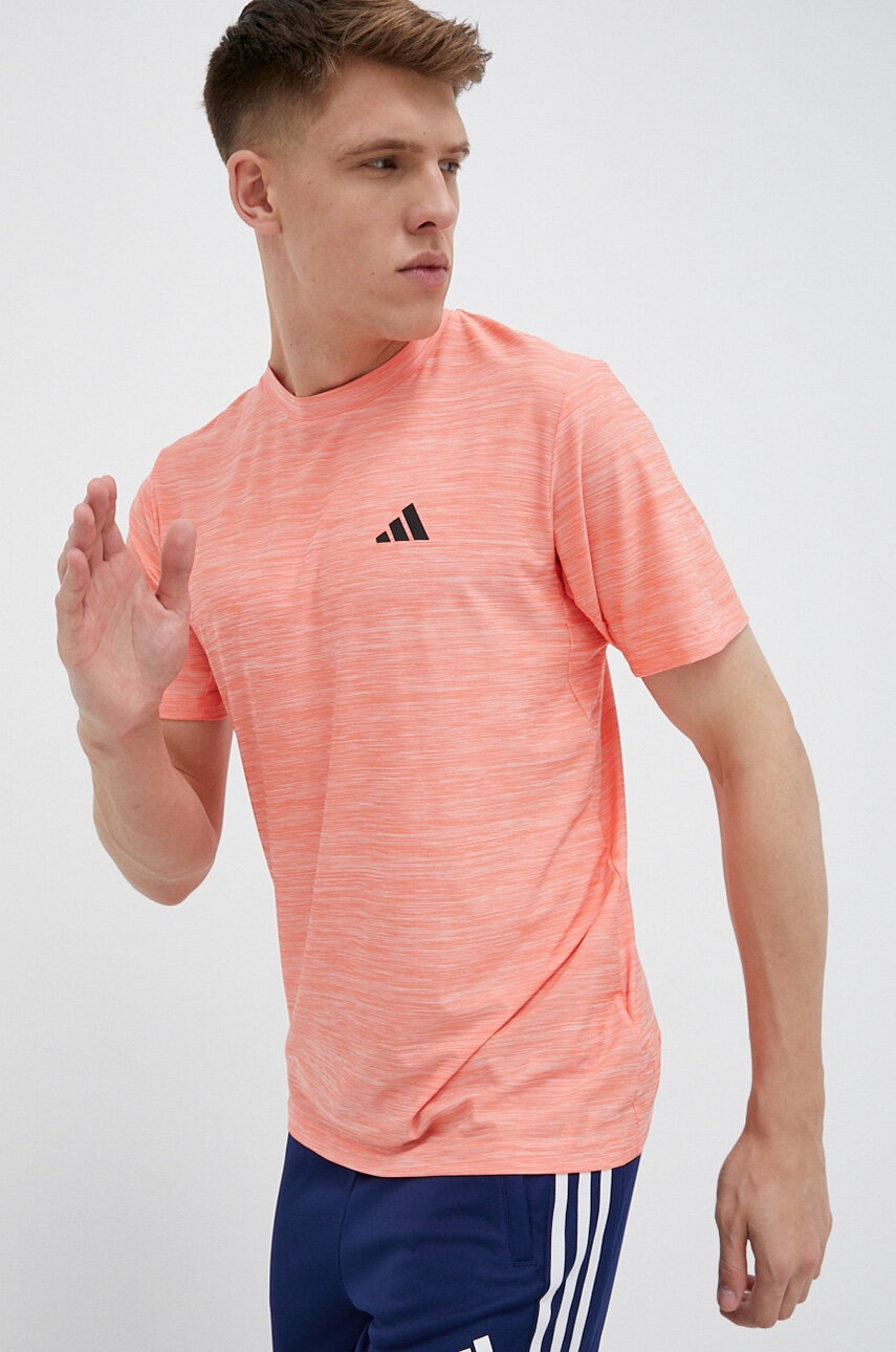 

Тренувальна футболка adidas Performance Train Essentials колір рожевий меланж