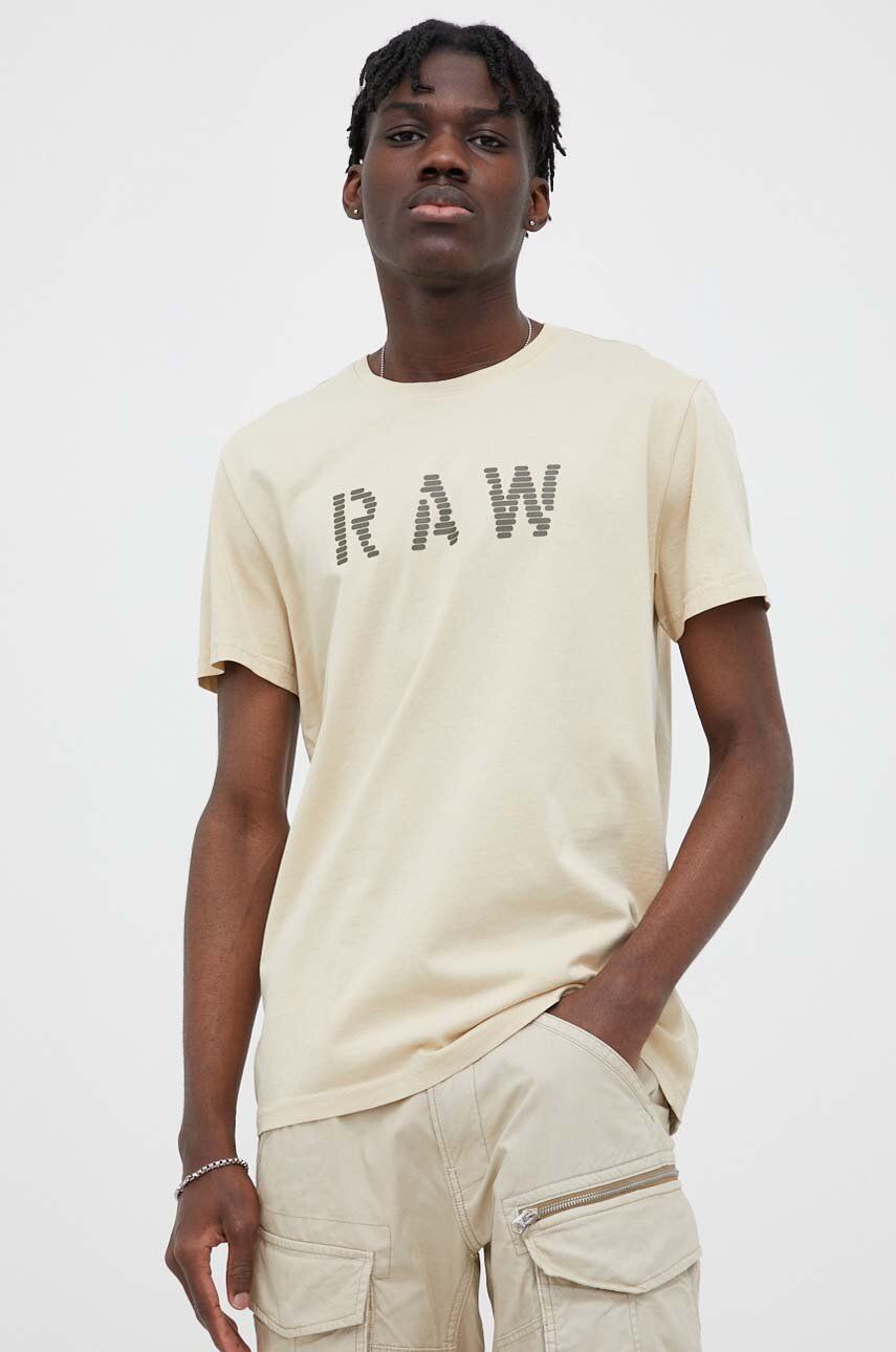 Bavlněné tričko G-Star Raw 2-pack s potiskem - vícebarevná -  100 % Organická bavlna
