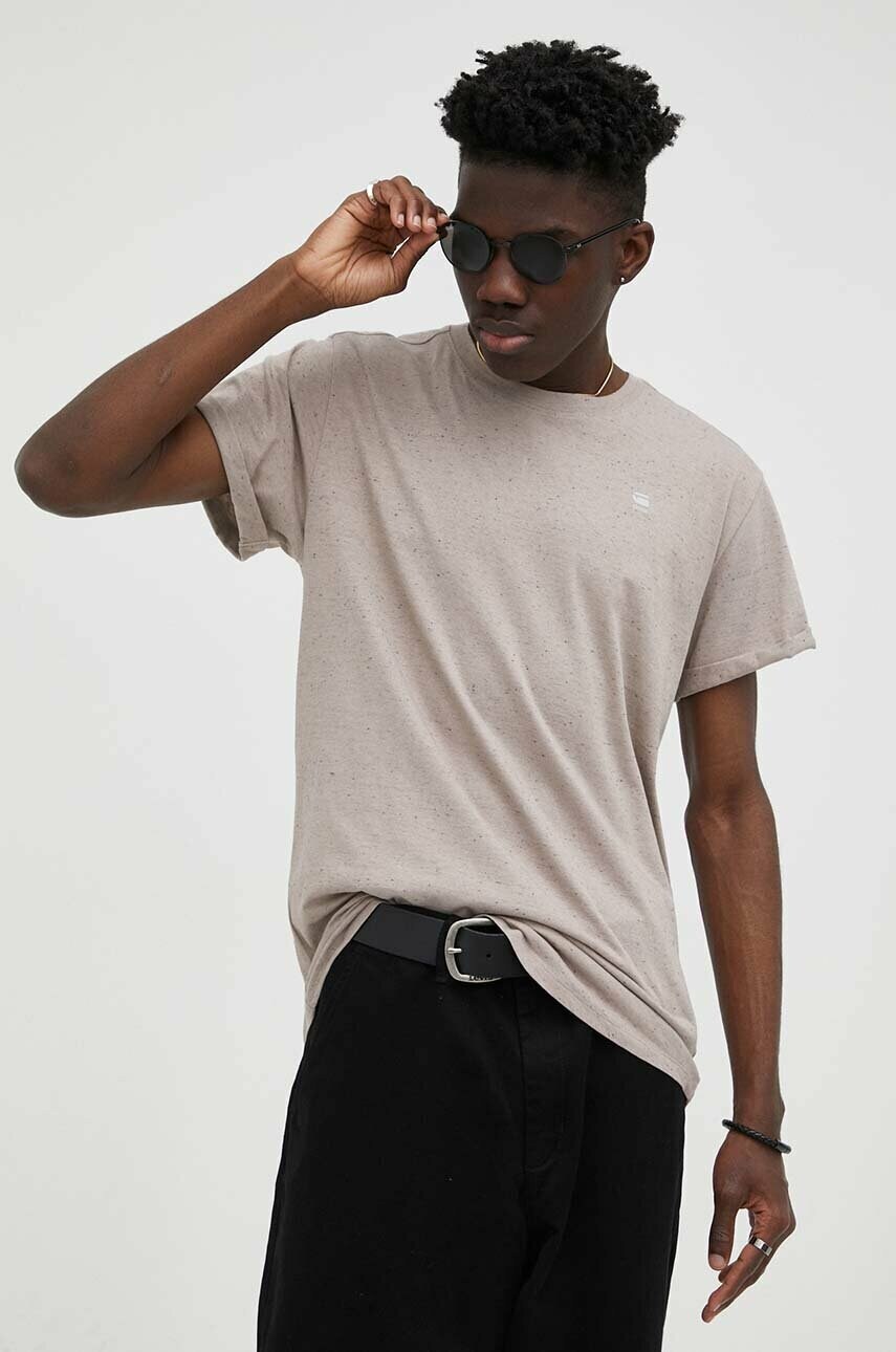 

Хлопковая футболка G-Star Raw однотонный
