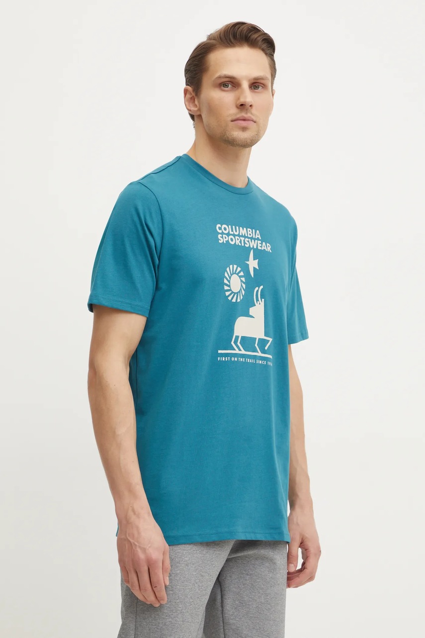 Βαμβακερό μπλουζάκι Columbia φωτογραφία