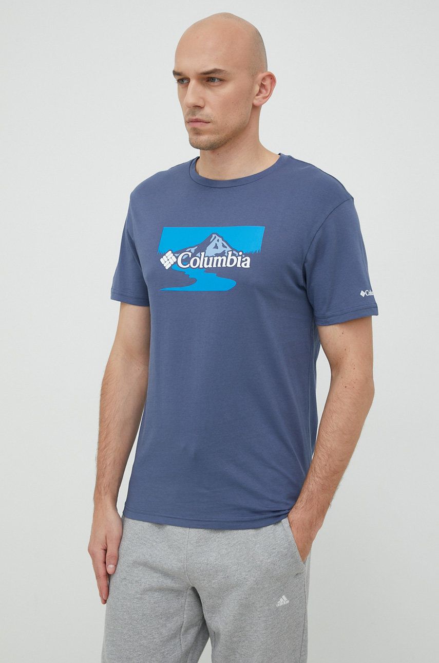 Bavlněné tričko Columbia s potiskem, 1934814.SS23-106