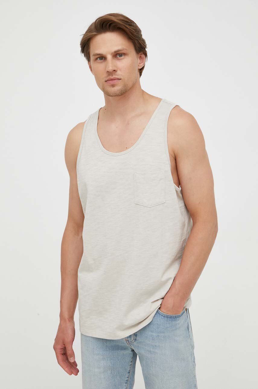 

Памучна тениска GAP в бежово, Бежов