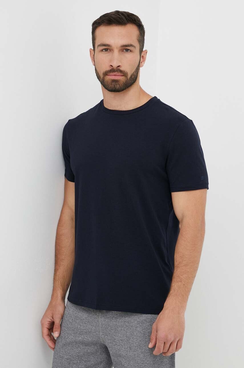 

Тениска Tommy Hilfiger (2 броя) в тъмносиньо с изчистен дизайн, Тъмносин