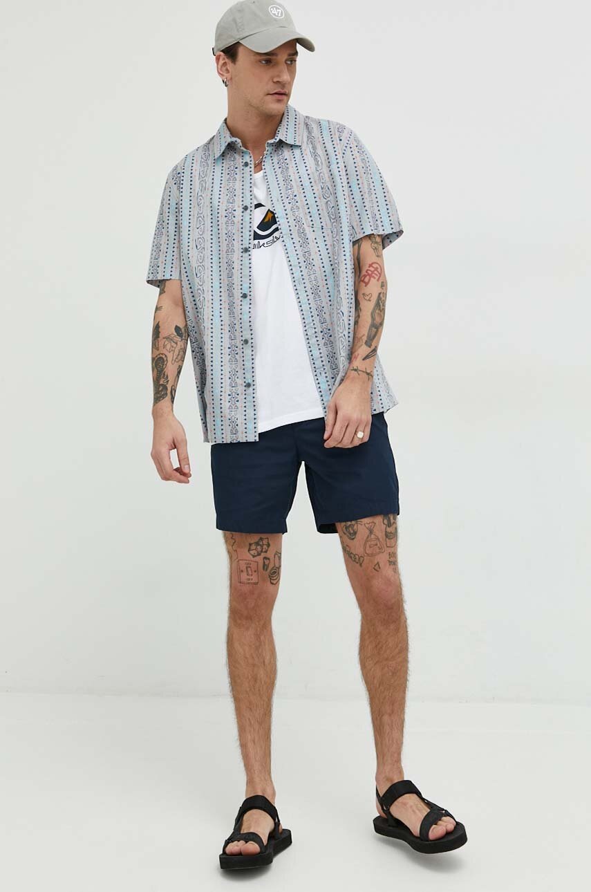 

Бавовняна футболка Quiksilver колір білий