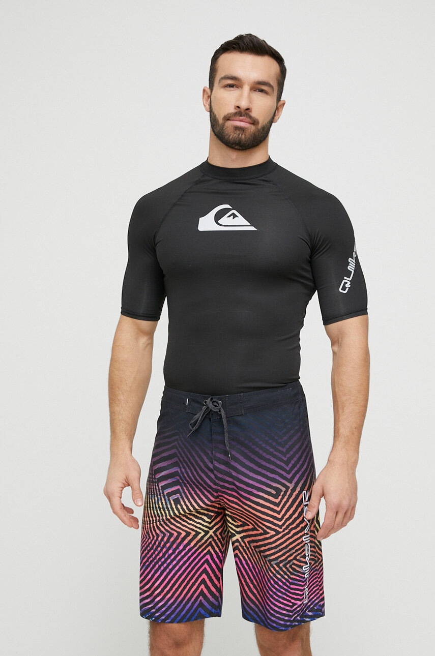 

Футболка Quiksilver All Time мужская цвет чёрный с принтом swimmwear