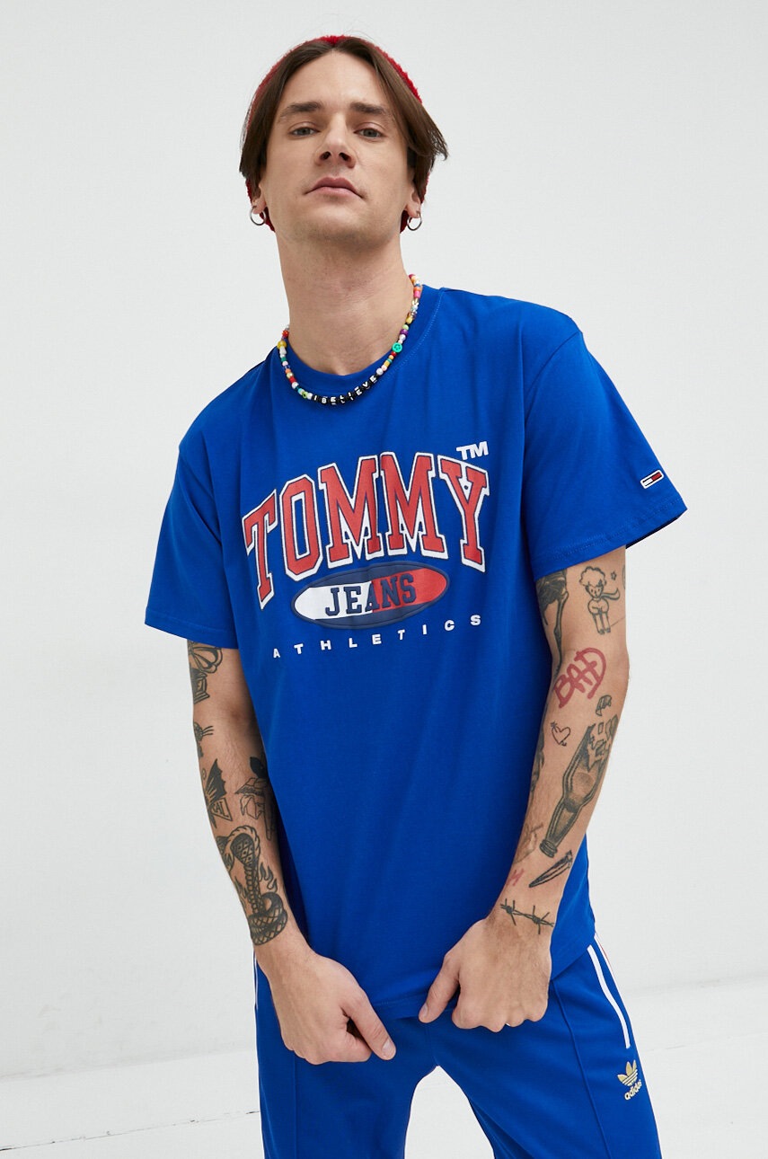 

Бавовняна футболка Tommy Jeans з принтом