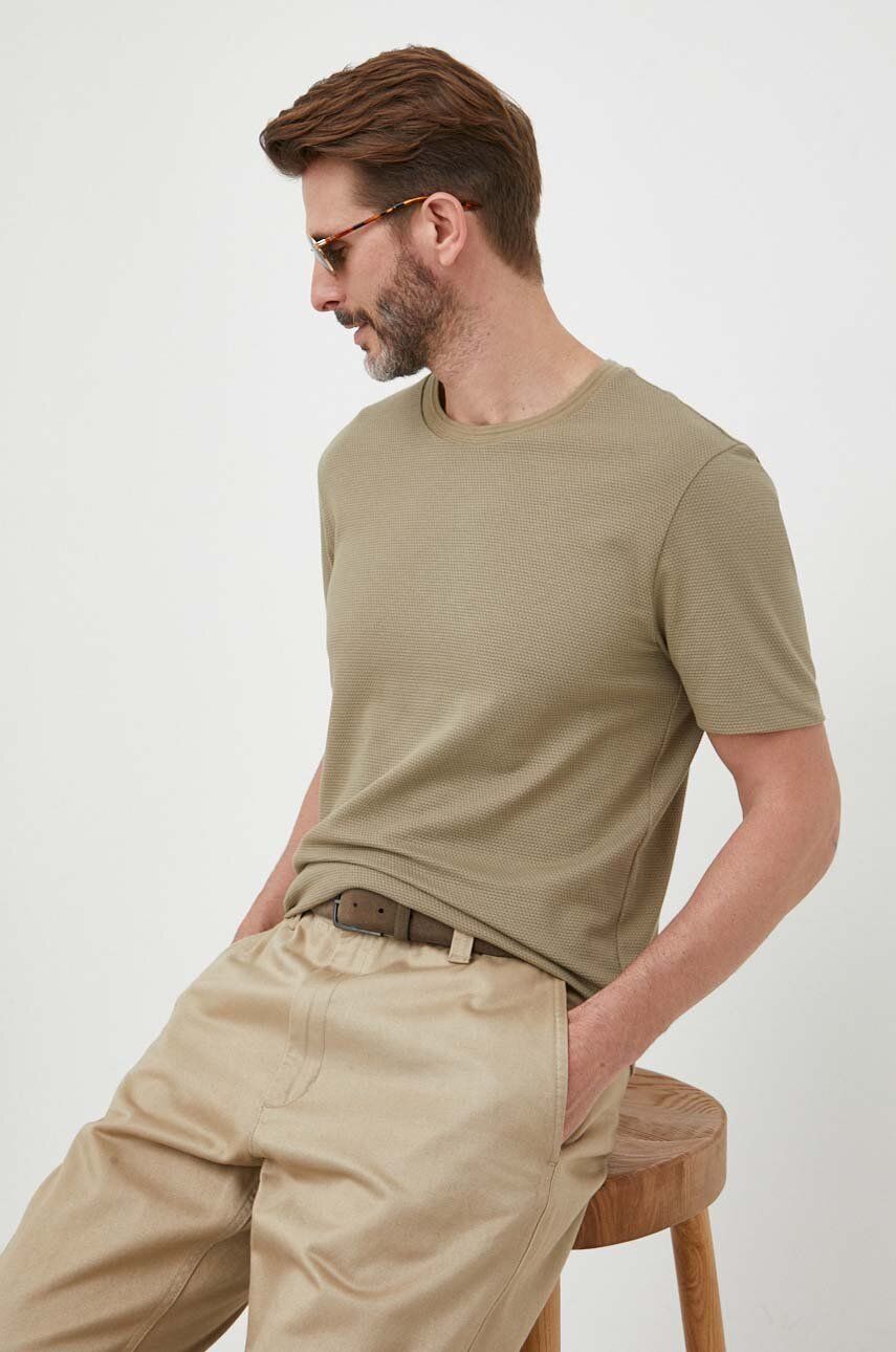Tričko BOSS zelená barva - zelená - Hlavní materiál: 75 % Bavlna