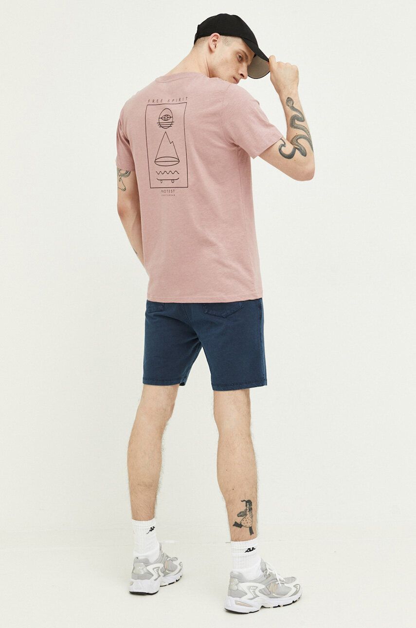 E-shop Bavlněné tričko Protest růžová barva, s potiskem
