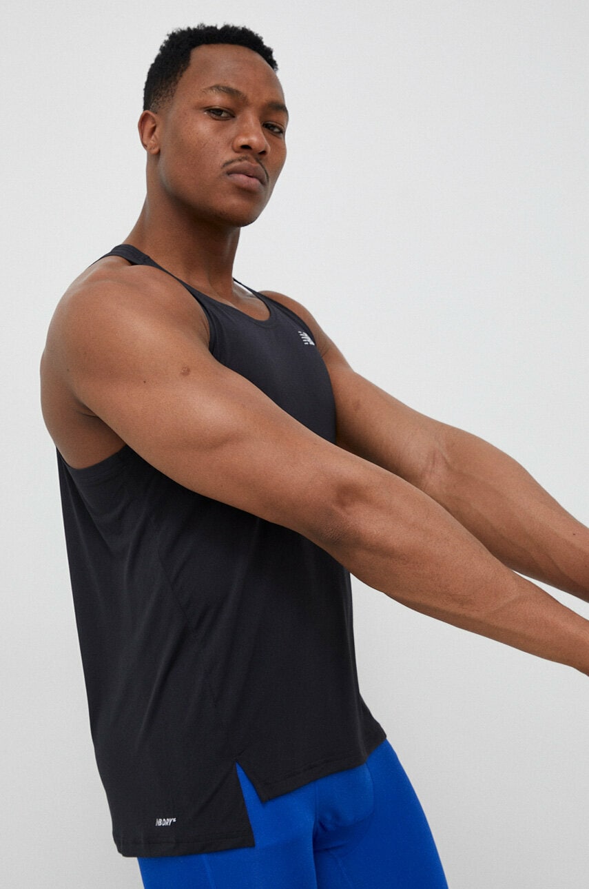 New Balance tricou de alergare Accelerate culoarea negru