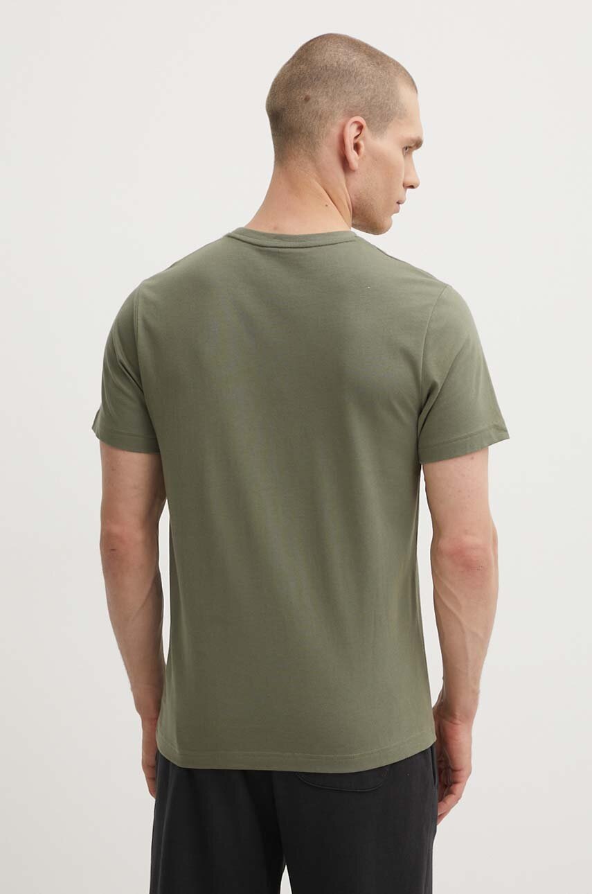 Βαμβακερό μπλουζάκι Helly Hansen χρώμα πράσινο 53936 φωτογραφία