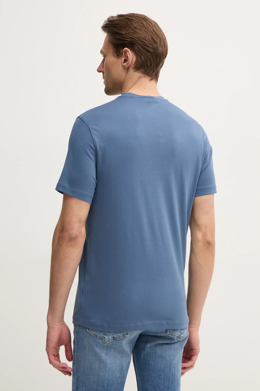 Βαμβακερό μπλουζάκι Michael Kors χρώμα: μπλε φωτογραφία