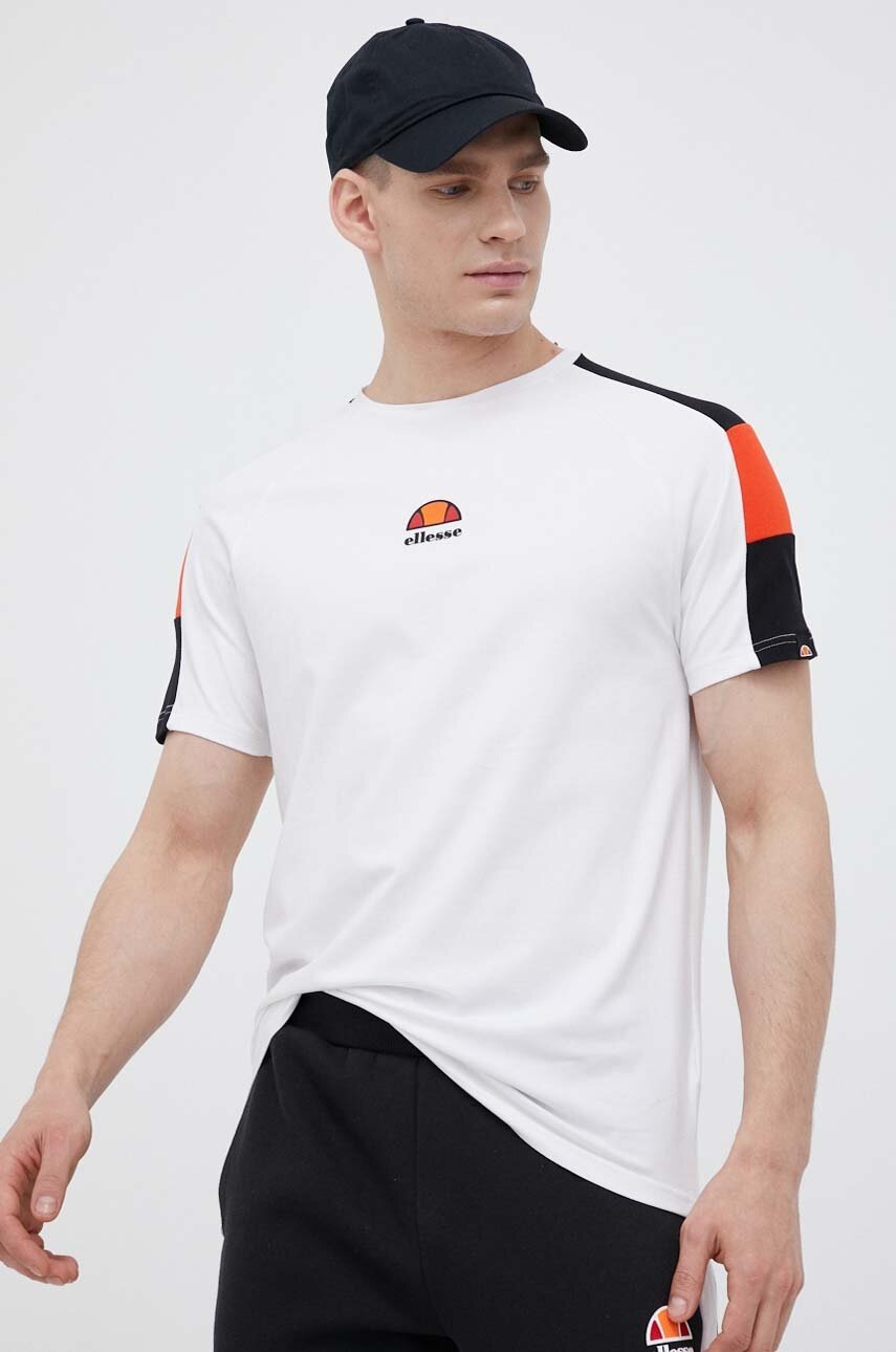 

Футболка Ellesse мужской цвет белый с аппликацией