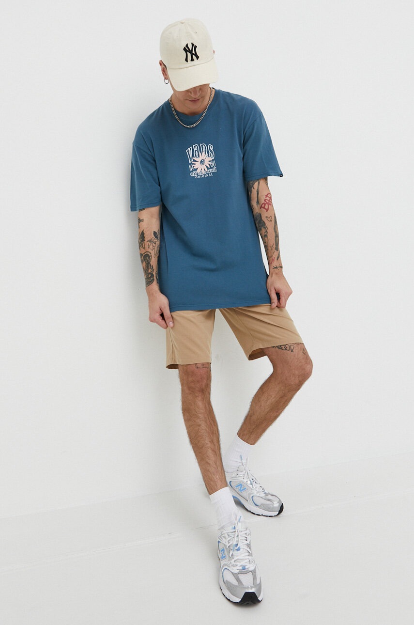 

Хлопковая футболка Vans с принтом