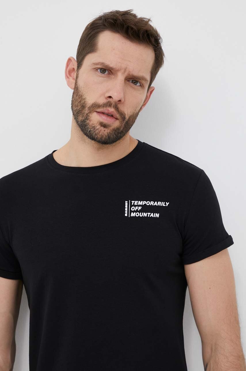 Mammut tricou off mountain barbati, culoarea negru, cu imprimeu