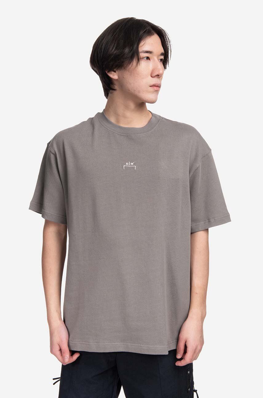 A-COLD-WALL* tricou din bumbac Essential T-Shirt culoarea gri, uni ACWMTS091-MIDGREY