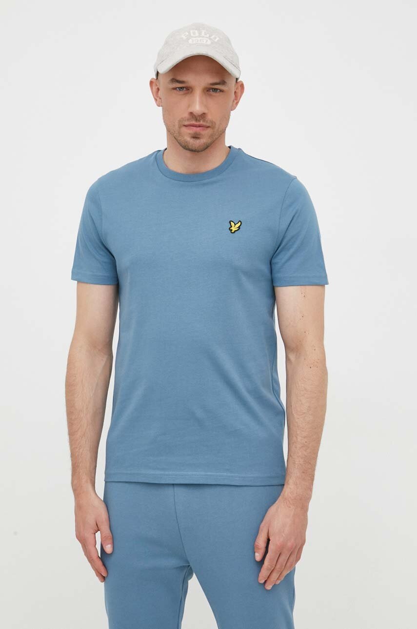 

Хлопковая футболка Lyle & Scott однотонный