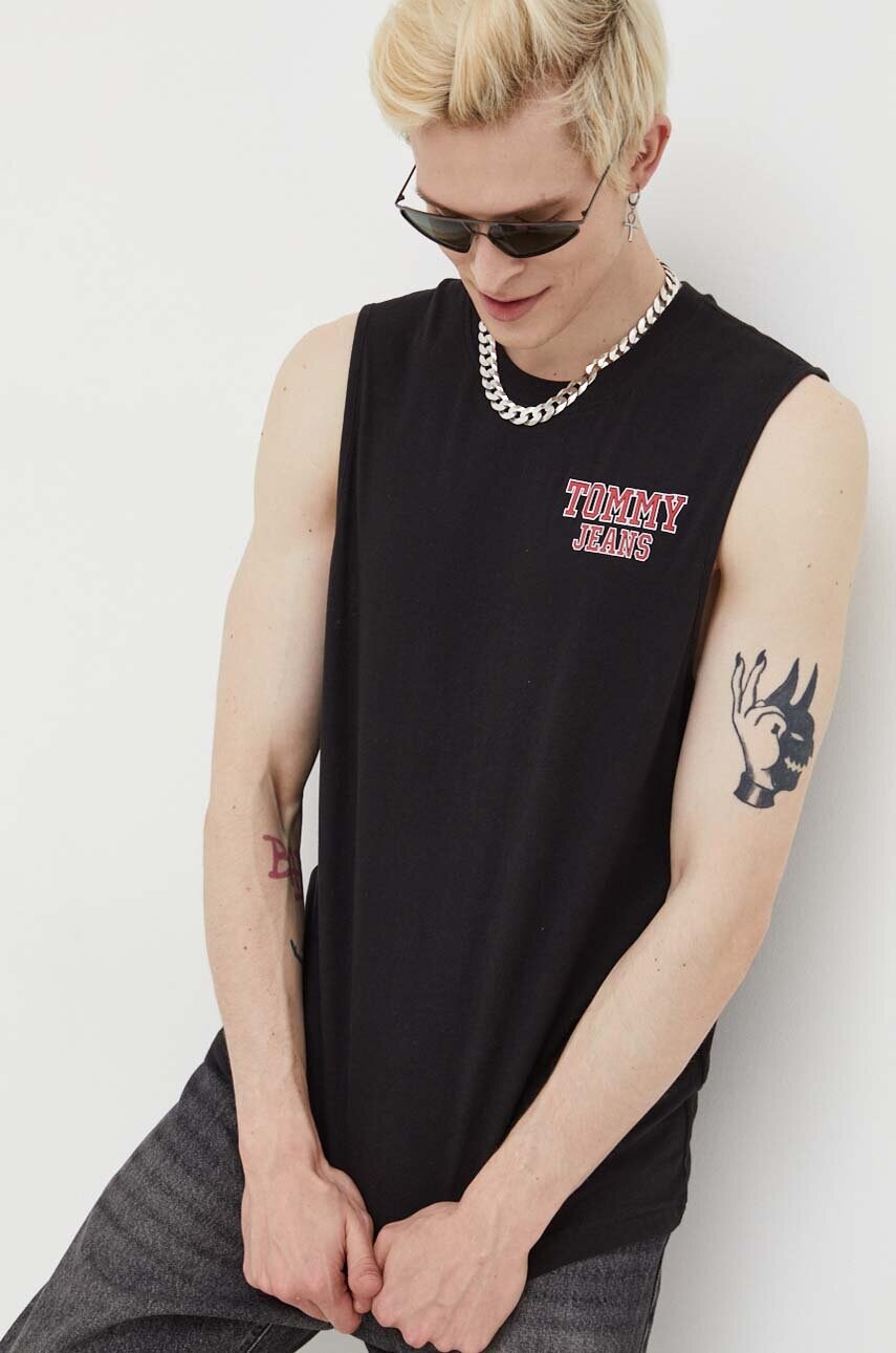 

Бавовняна футболка Tommy Jeans колір чорний