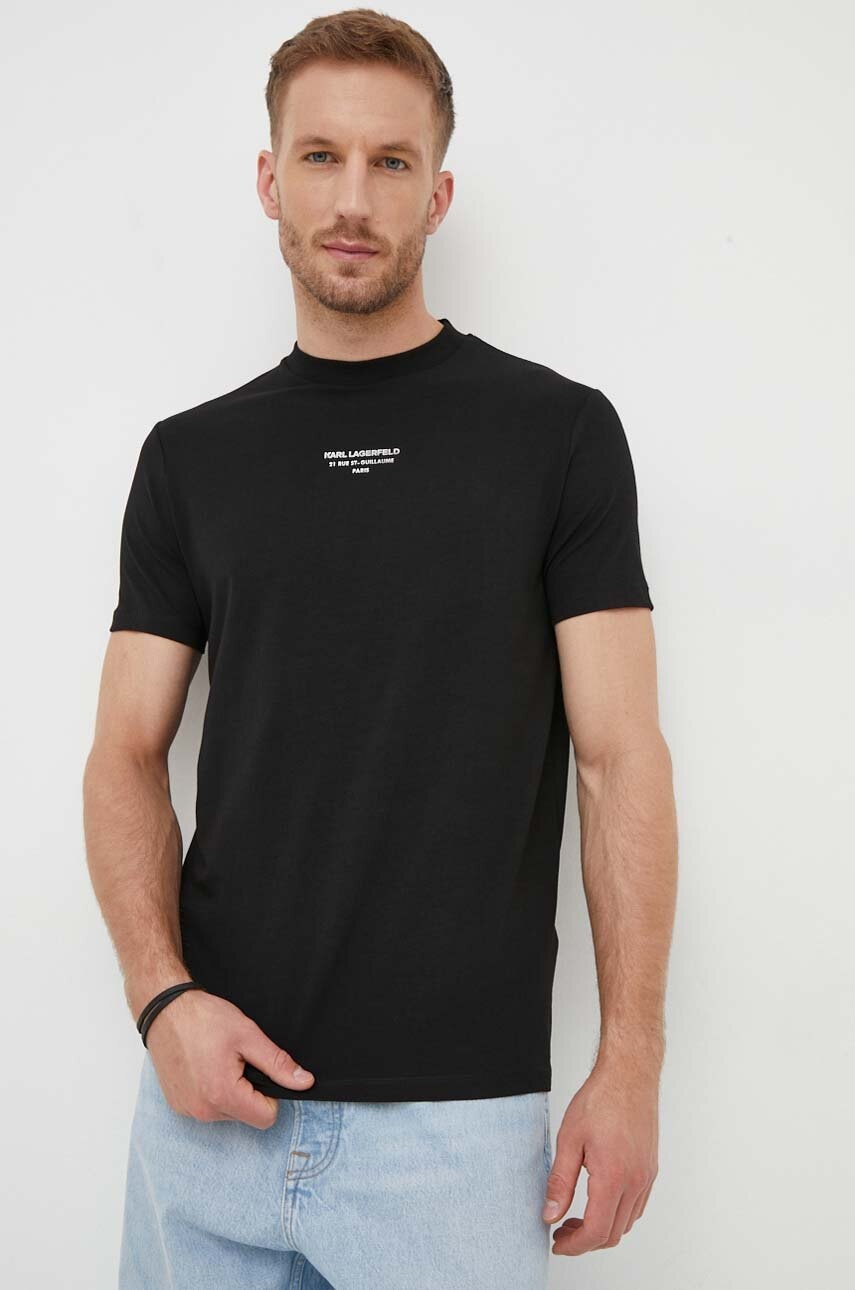 Karl Lagerfeld tricou barbati, culoarea negru