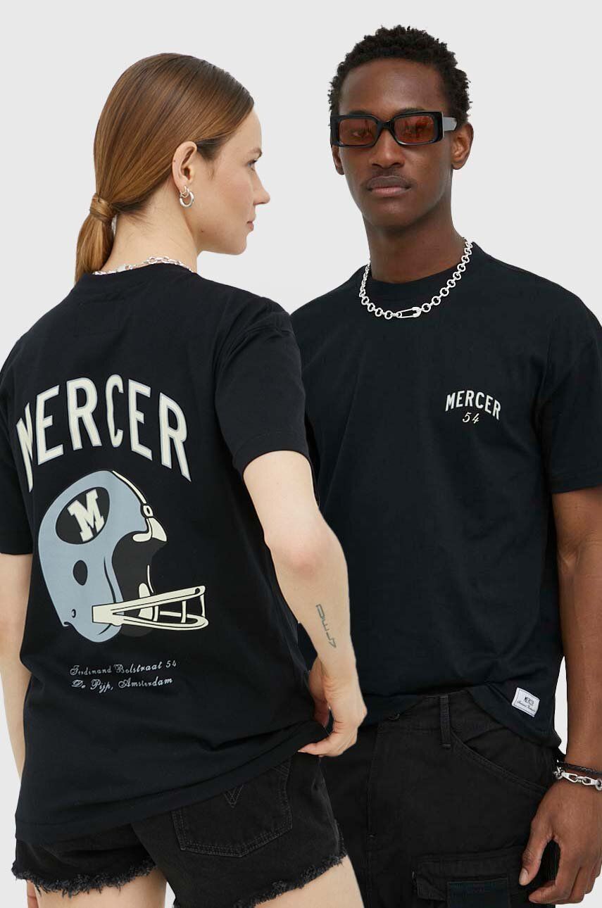 Mercer Amsterdam tricou din bumbac culoarea negru, cu imprimeu Amsterdam imagine noua