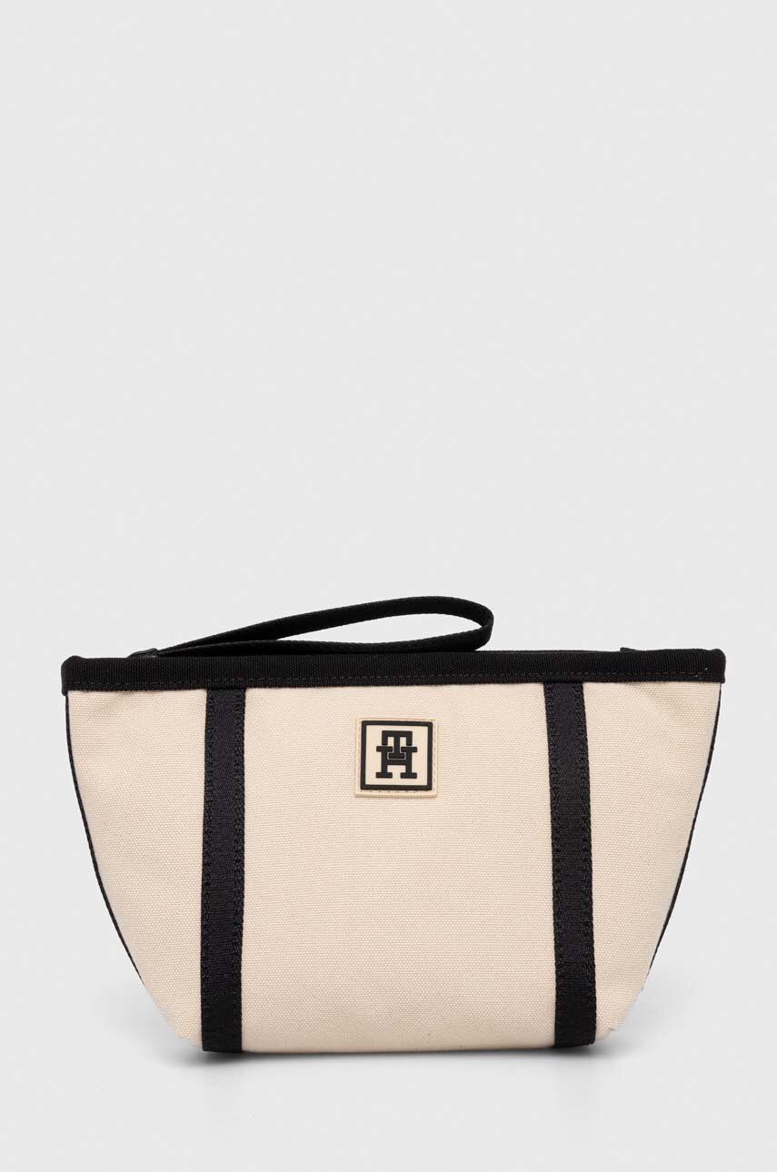 Levně Kosmetická taška Tommy Hilfiger béžová barva, AW0AW16096