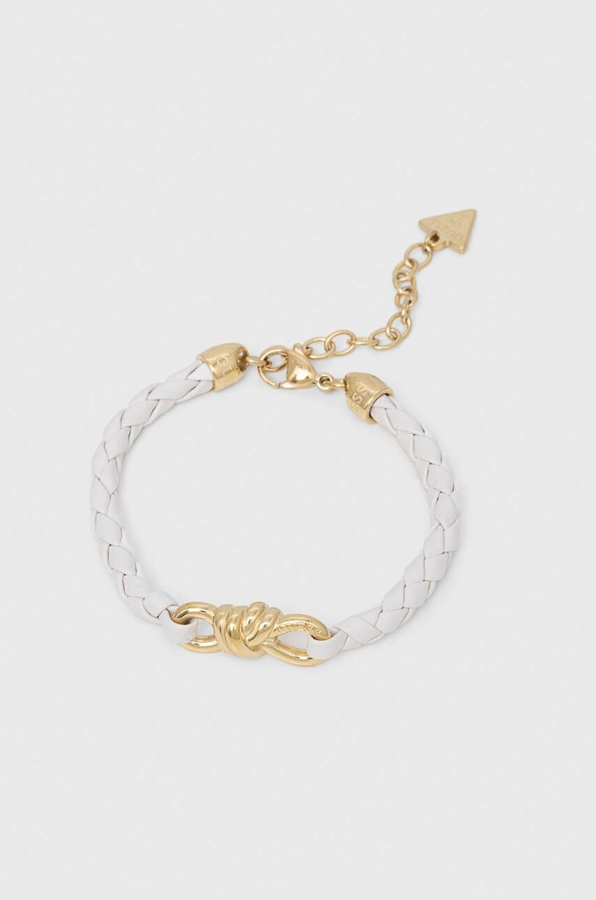 

Кожена гривна Guess дамска, Бял