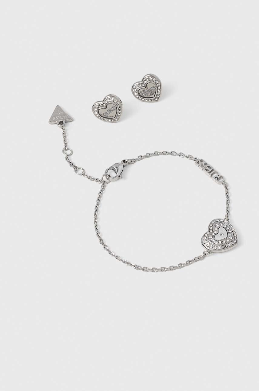 

Гривна и обици Guess, Сребърен