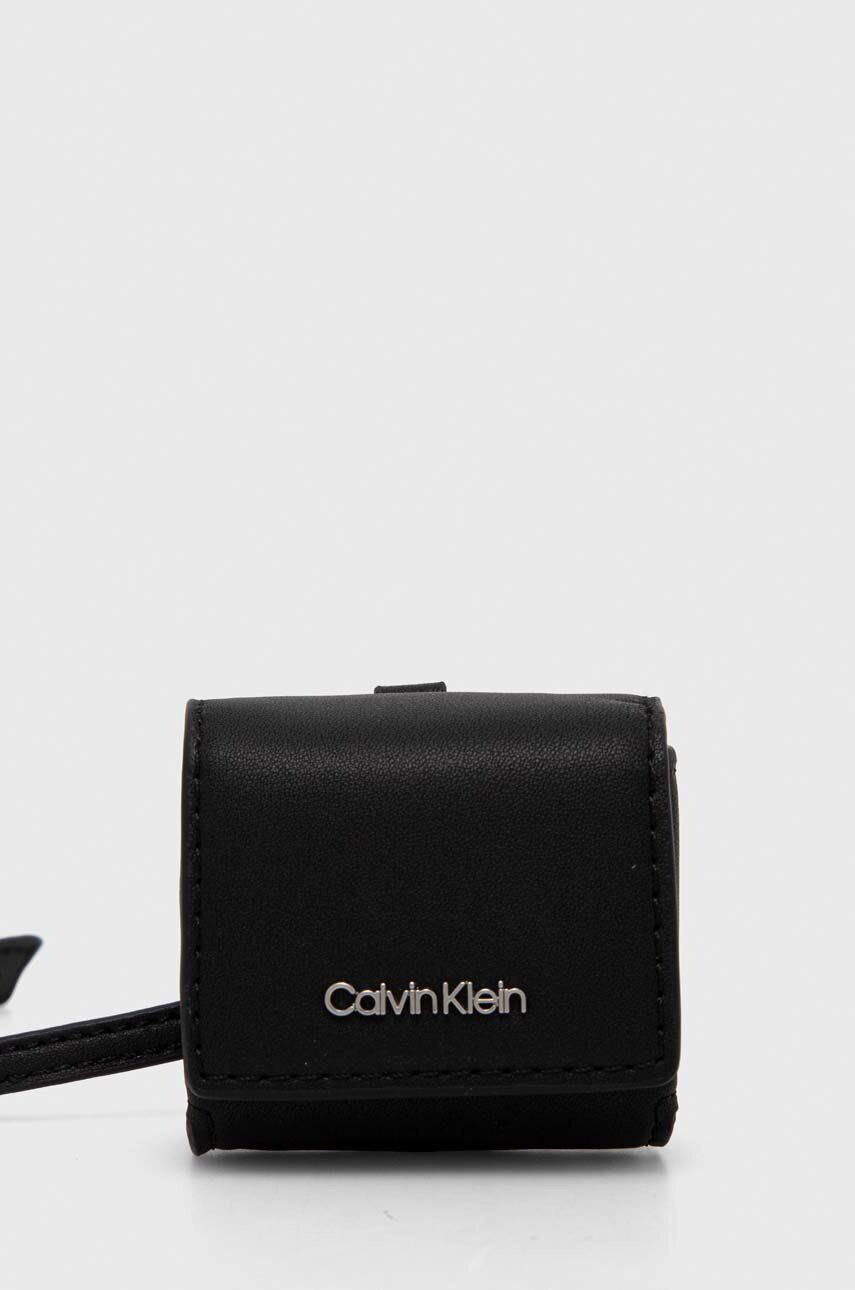 Levně Kryt na airpods Calvin Klein černá barva