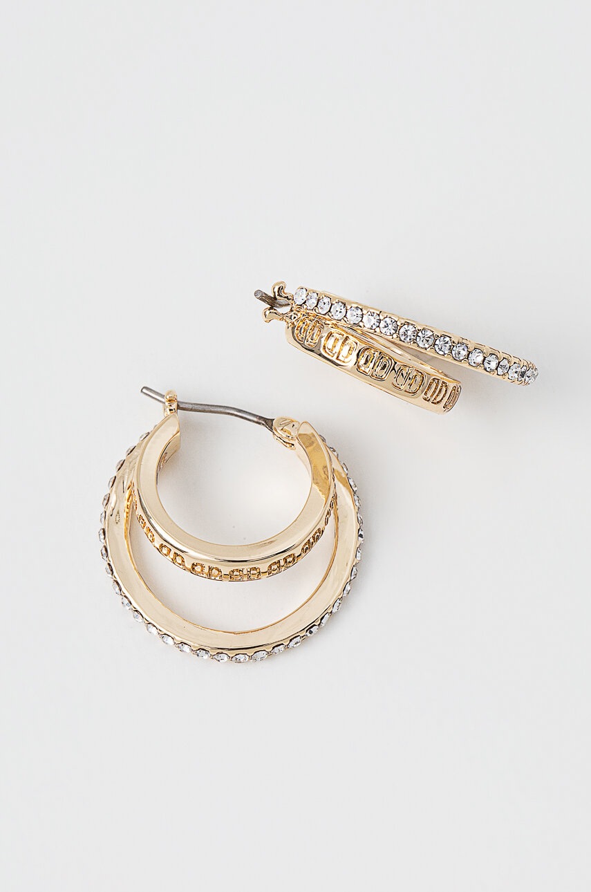 

Обици Dkny PE 20MM LOGO HOOP 04G00556, Злато