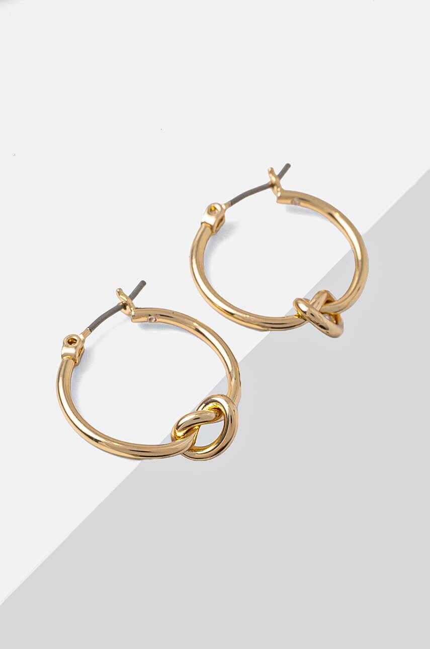 

Обици Dkny PE KNOT HOOP 04G00546, Злато