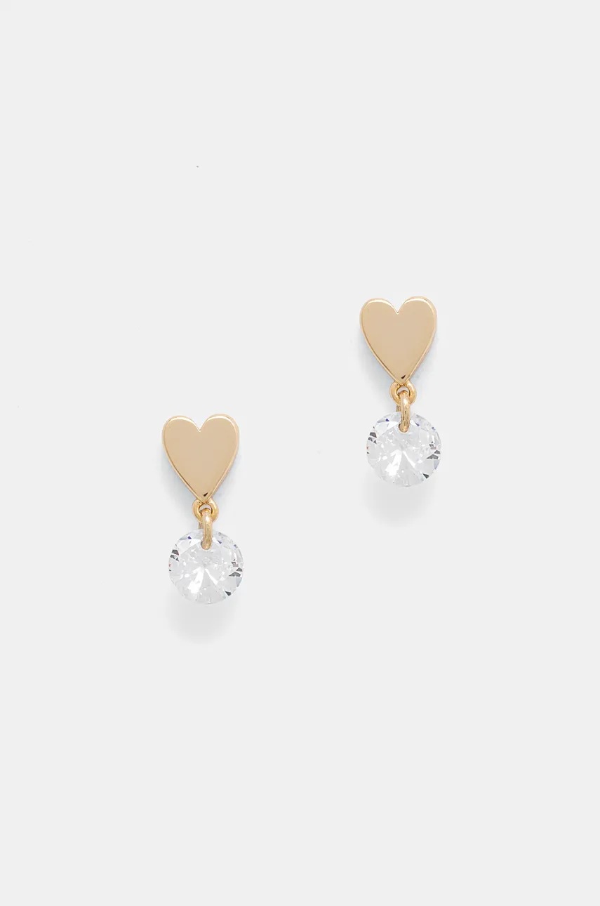 

Обици Dkny PE HEART DROP 04G00539, Злато