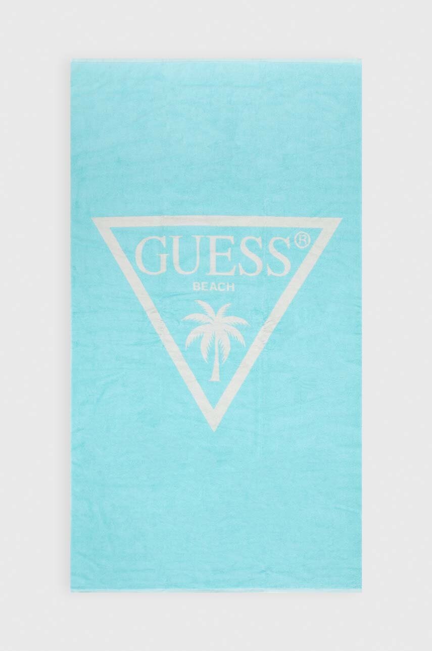 

Кърпа за баня Guess JACQ в тюркоазено E4GZ28 SG00P, Тюркоазен