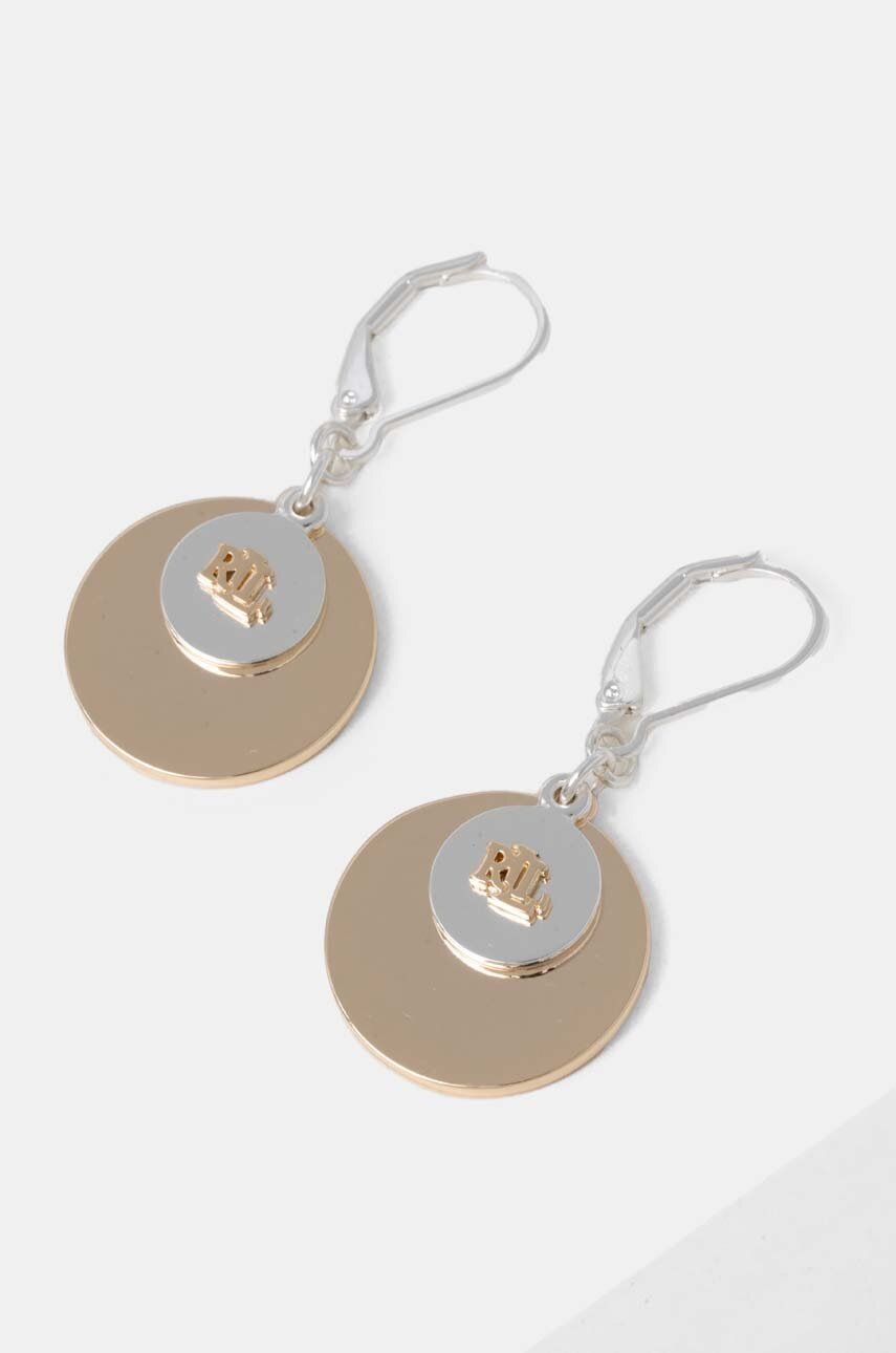 

Обици Lauren Ralph Lauren PE LOGO DROP 14G00782, Сребърен