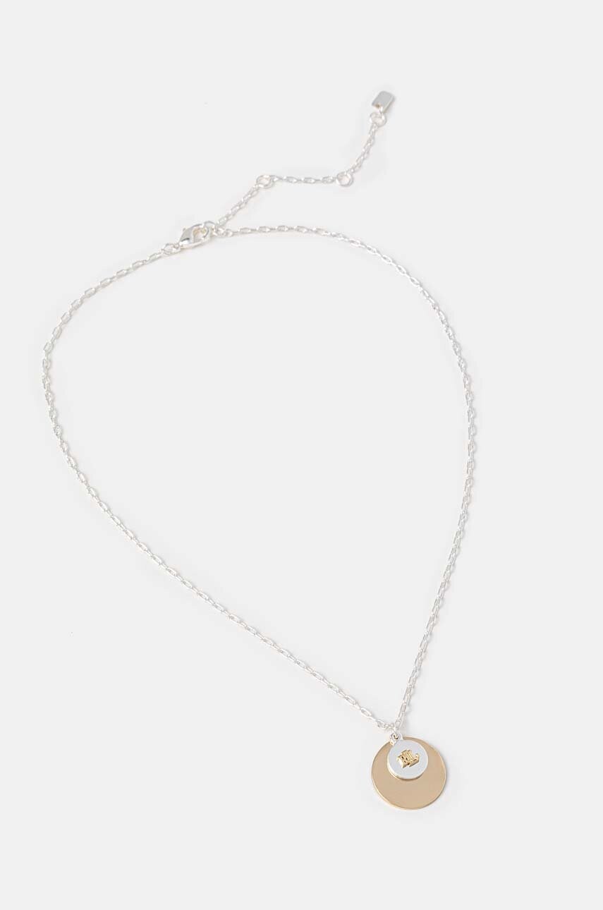 

Колие Lauren Ralph Lauren NK 16IN LOGO PENDANT 14N00489, Сребърен