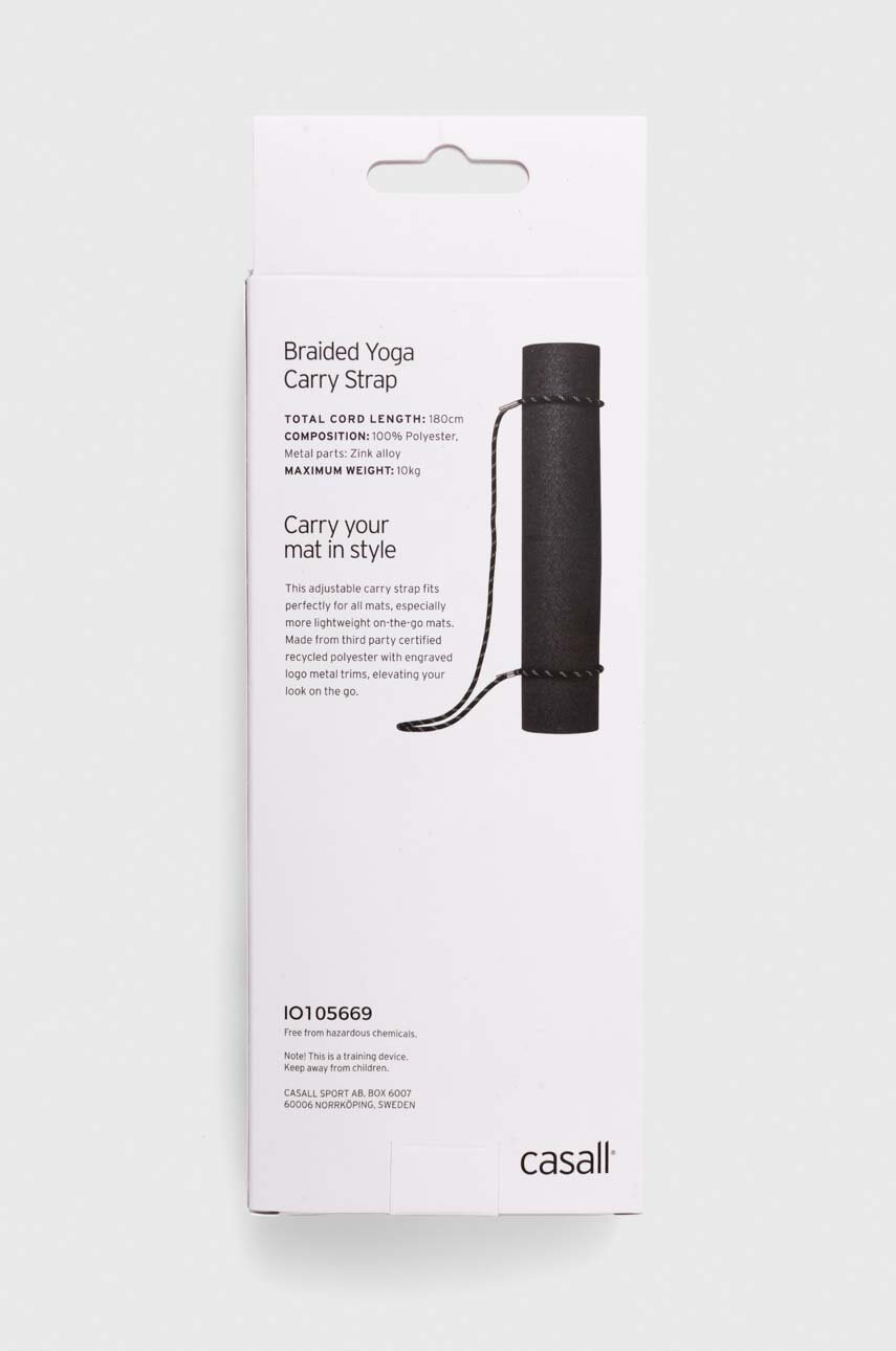 Ιμάντας για στρώμα γιόγκα Casall χρώμα: μαύρο φωτογραφία