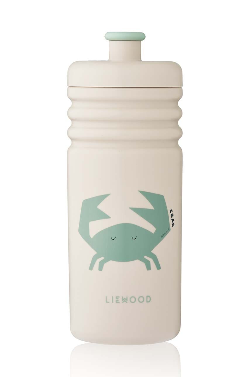 

Детска бутилка Liewood Lionel Statement Water Bottle 430 ML, Тюркоазен