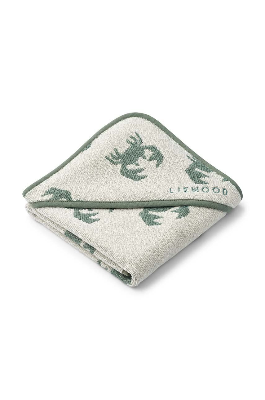 Liewood prosop din bumbac pentru bebeluși Alba Yarn Dyed Hooded Baby Towel