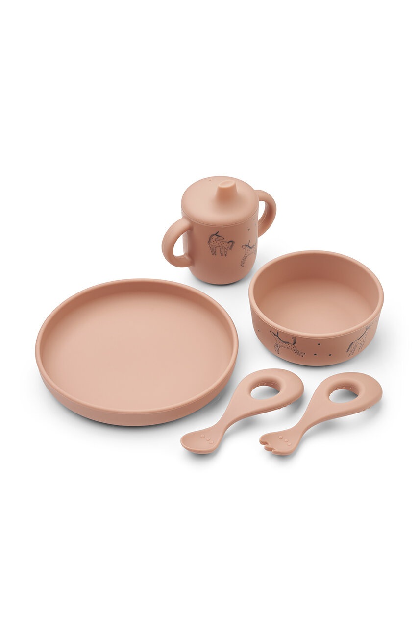 

Бебешки комплект Liewood Ryle Printed Tableware Set, Оранжев