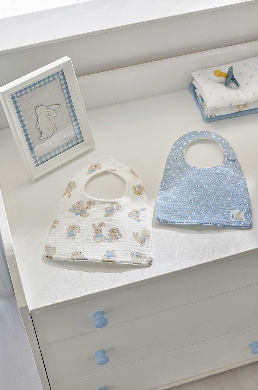 Двусторонний детский слюнявчик Mayoral Newborn 2 шт Двусторонний детский слюнявчик Mayoral Newborn 2 шт
