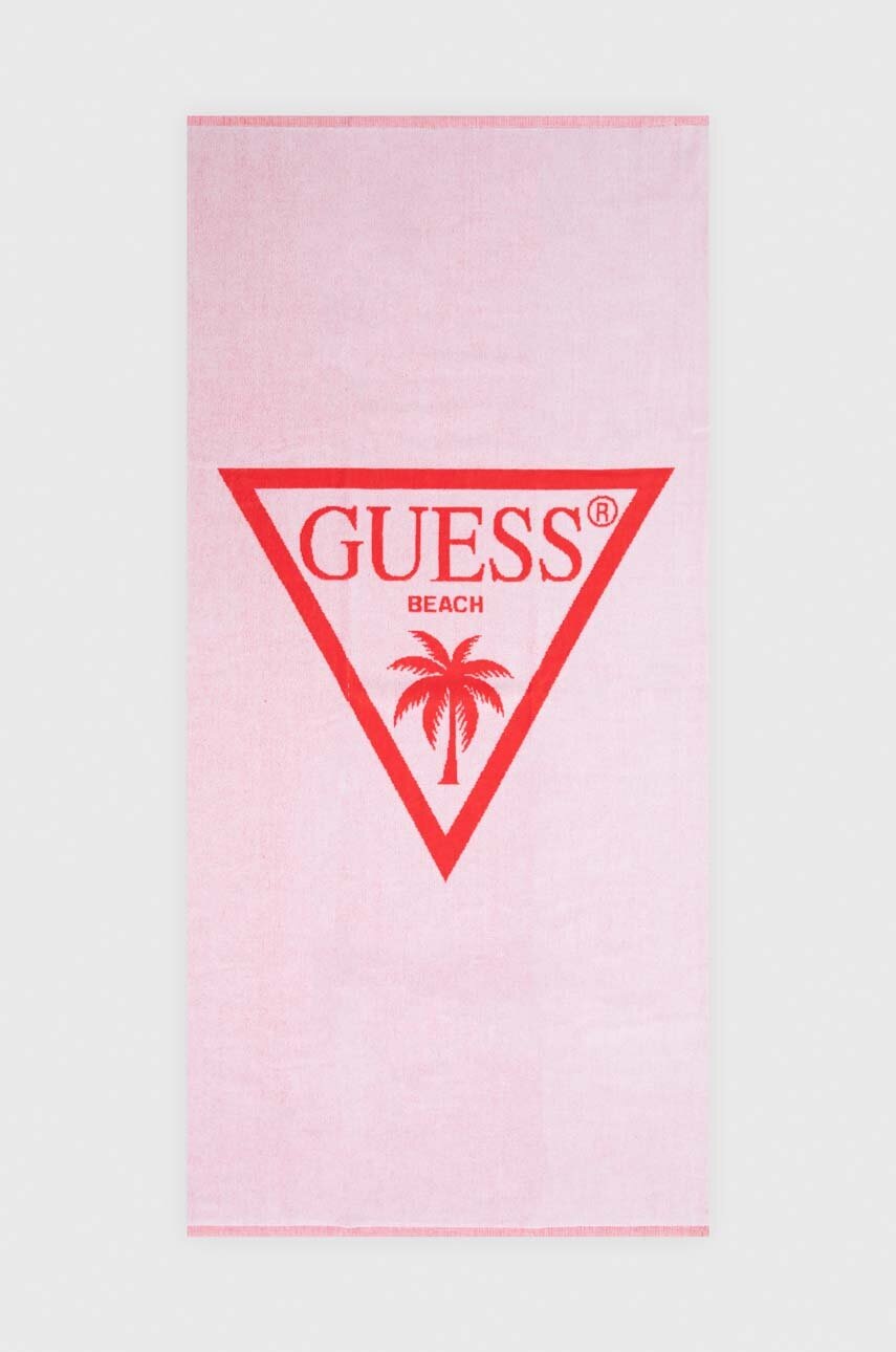 

Детска памучна кърпа Guess в червено, Червен